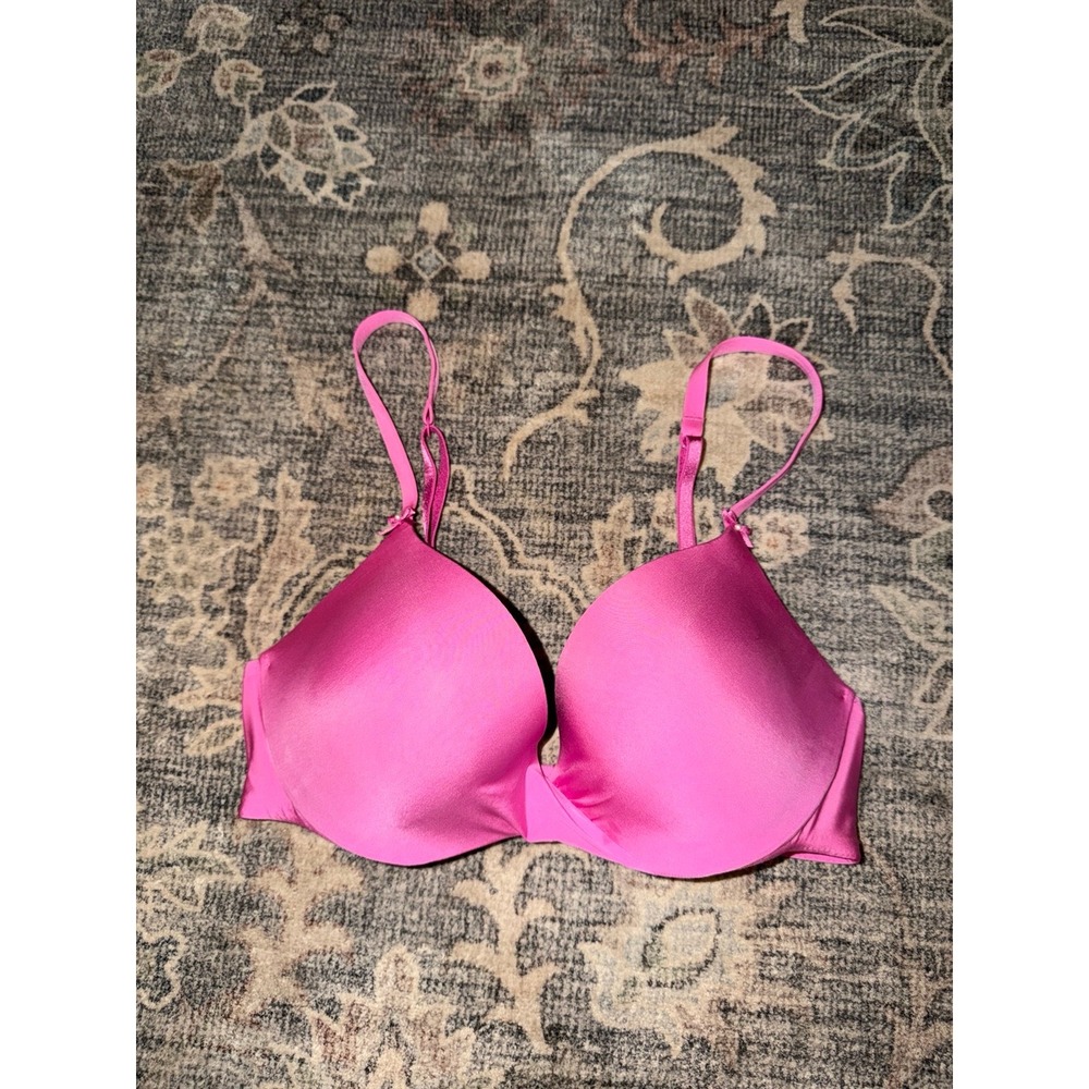 Victoria's Secret Plunge Push Up Bra Orchid Pink Twist
